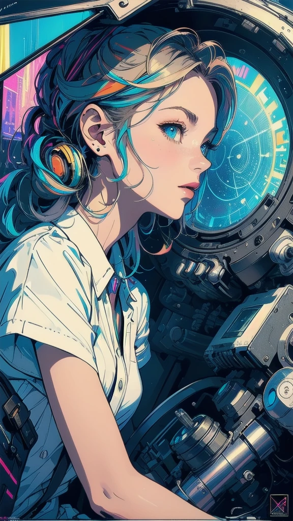 (((masterpiece, highest quality))),(((solo:1.2))),(((1girl:1.2))),32k wallpaper, very detailed, poster, vintage science fiction,(((((geometric cinematic movie poster))))), ((bauhaus)),(shape),(((abstract))),(mid century modern),movie poster,(((((portfolio))))),(((((Close-up))))),(((((bust up))))),((((more various angle)))),(((highlight))),Vast landscape,((((heterochromia)))),(((complete. detailed face))),(((Extremely talented))),(((most complecated machine))),(Colorful color scheme),(reflection neon light)