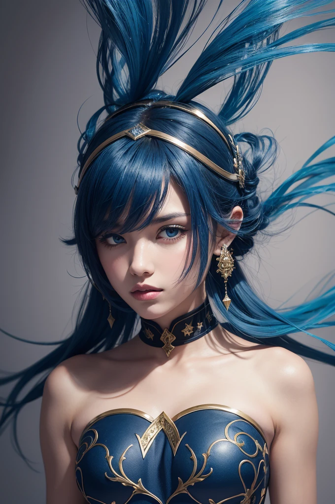 Makes images like words of faith in blue and black