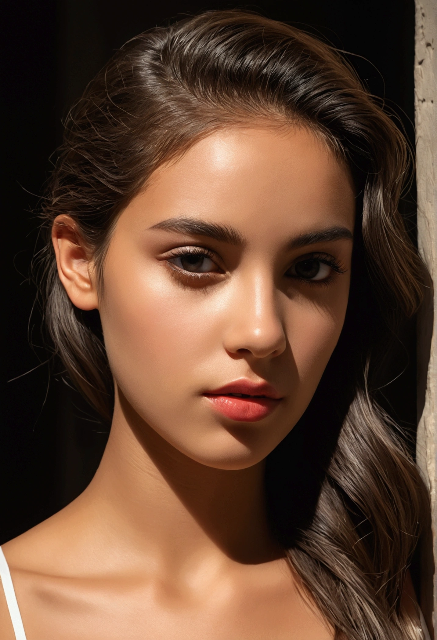 magnifique jeune fille cubaine, face identical to previous model, qui pose pour un magasin sexy, full body, in the face, masterpiece, best quality, ultra detailed, 独奏, shadows, sharp contrast, cinematic light, side lighting, ultra haute résolution, best shadow, RAW, 4K, 85 mm, shallow depth of field, Kodak Vision Color, extremely detailed, Cinematographer_\(ultra\), Photorealistic, realistic, postprocessing, maximum details, Vista, real life, ultra realistic, photorealism, Cinematographer, 8K UHD, directeur de la photographie