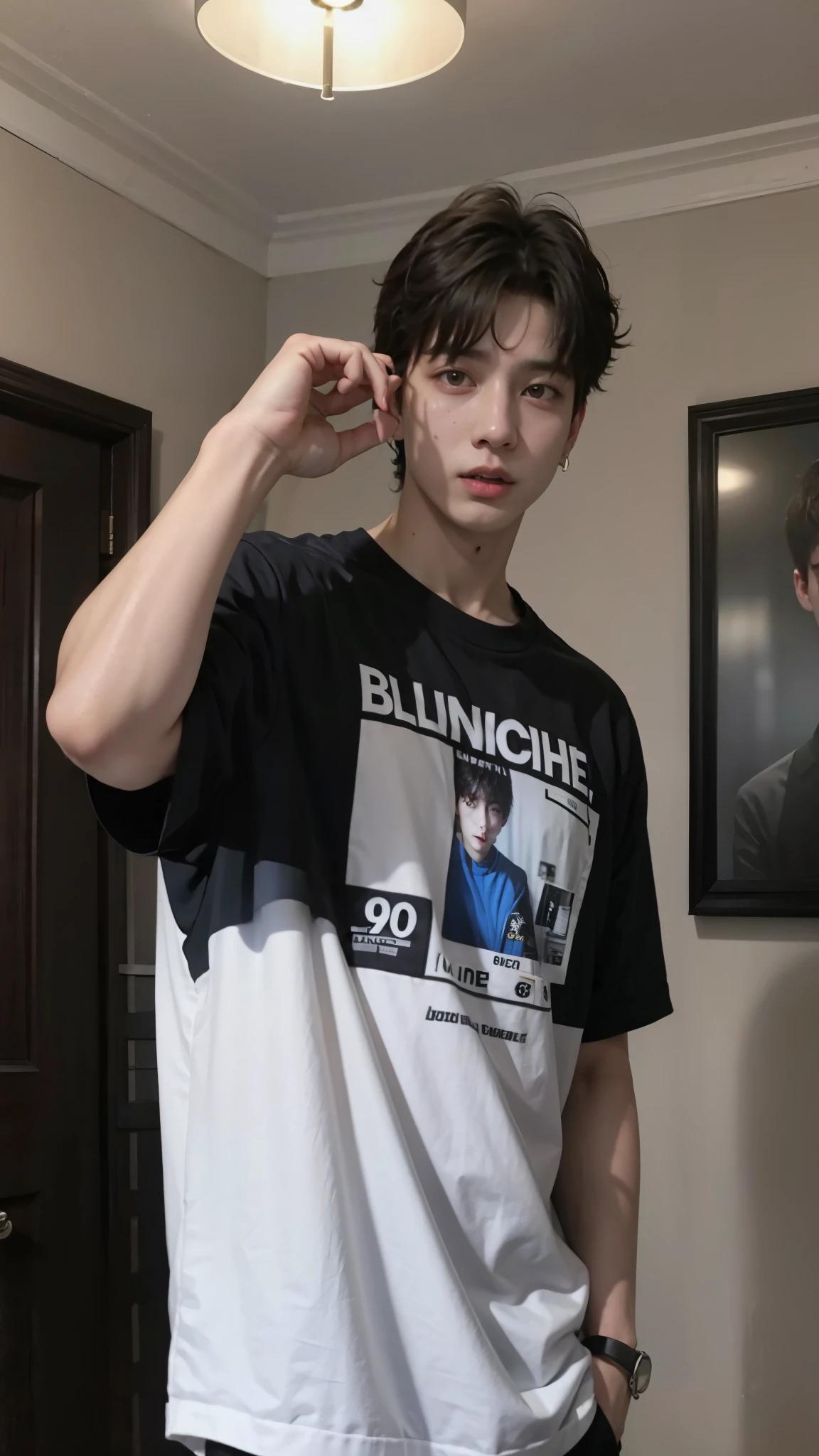 Jungkook's way, photorealistic, ultra HD, 8k