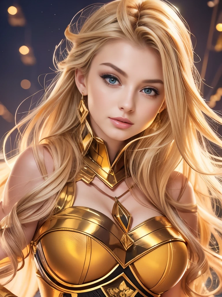 (Beautiful woman), full body view, a close up of a woman with long blonde hair holding a cell phone, inspired by Magali Villeneuve, fantasy art portrait, fantasy portrait art, detailed matte fantasy portrait, alice x. zhang, fantasy portrait, epic fantasy art portrait, beautiful fantasy art portrait, magali villeneuve', graphic artist magali villeneuve, fantasy genre portrait, epic fantasy digital art style