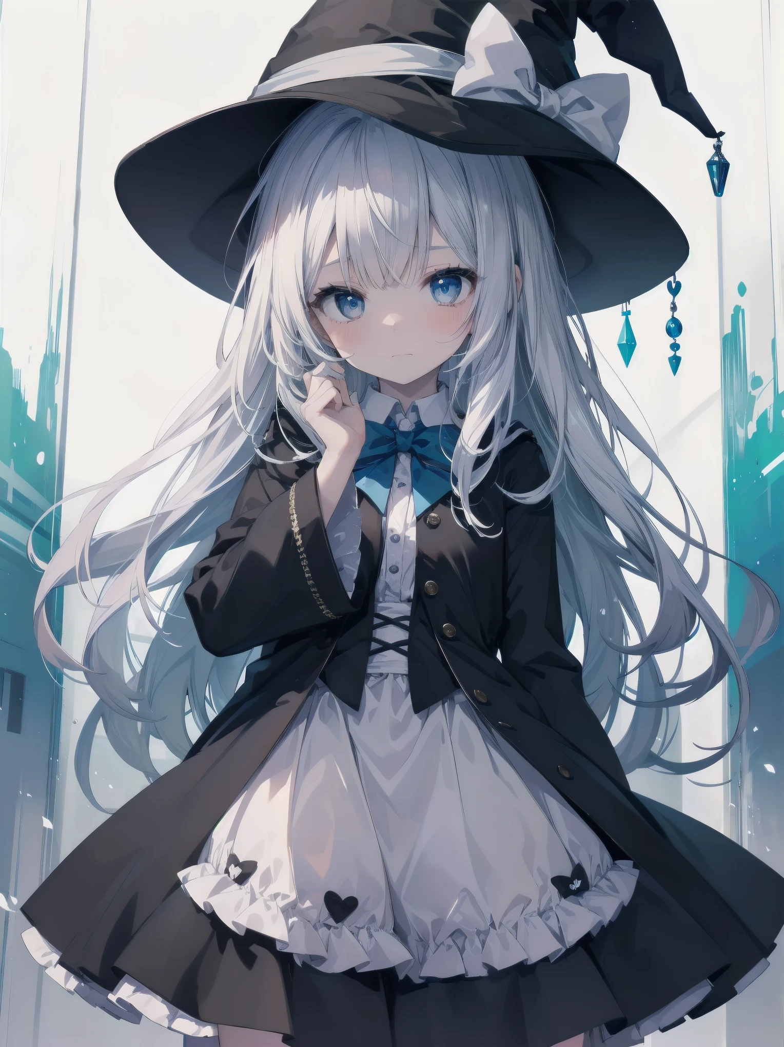 🎶, (🧙♀️), ✡, ✨(black hat), , Alice in Wonderland, Alone, very beautiful, cute, adorable, embarrassed, alone, blue eyes, white skin、look at viewer、looking up,kawaiitech, pastel colors, kawaii, cute colors,Alice in Wonderland, alone, very beautiful, cute, adorable, embarrassed, alone, blue eyes, white skin,skirtlift