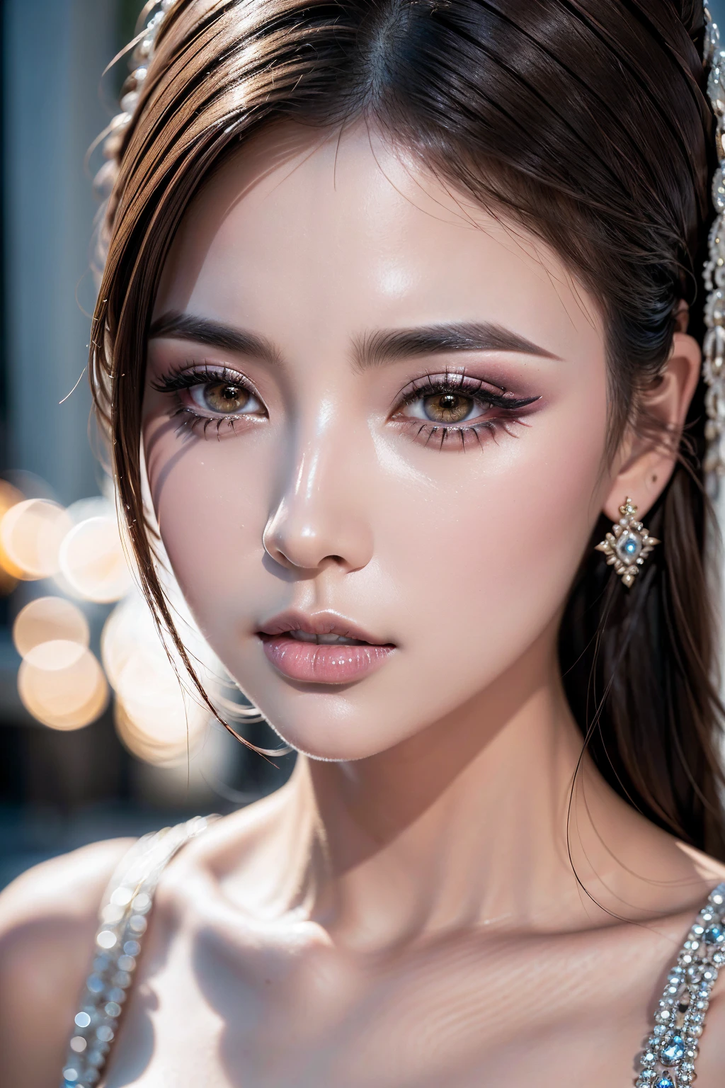 "Increased quality and detail、Create amazing works, A masterpiece of high-resolution CG that expresses ultra-realistic textures and intricate design..."
(Prompt1: "Increased quality and detail，Create stunning high-definition CG masterpieces，Ultra-realistic texture and sophisticated design。")、Laugh with your mouth closed