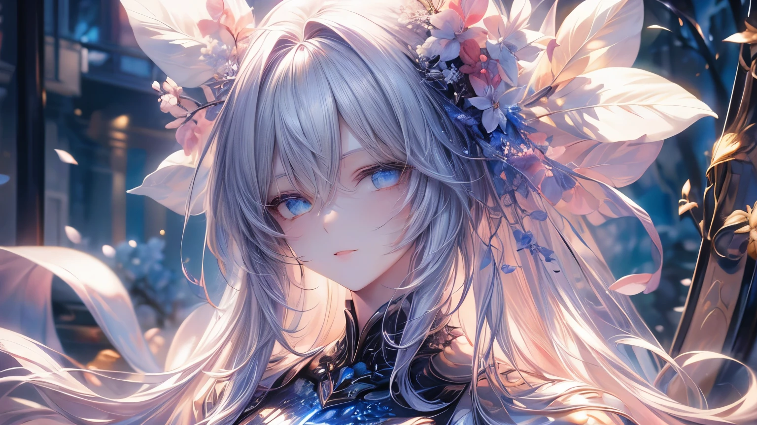 ((masterpiece、top-quality))、the Extremely Detailed CG Unity 8K Wallpapers、Shisha Bar、Smoke is flowing、Detailed background、beautifull detailed face、beatiful detailed eyes、highly contrast、long hair, wavy hair, bangs, eyes visible through hair, gradient hair, happy, cardigan,Midnight、The best lighting、extremely delicate and beautiful、Very delicate and beautiful girl、The whole body is reflected、tilt of the head、young、20 years old、Live-action anime、