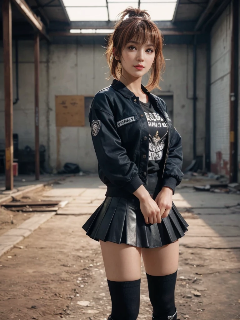 Kasumi, brown eyes, (best quality, ultra-detailed), (realistic:1.37), beautiful and detailed face, ultra-realistic texture, delicate face, delicate body, strong red lipstick, bright colors. High definition, 8K. expression a slight sweet smile