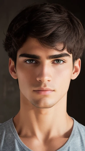 A young Abravanell man focus on face