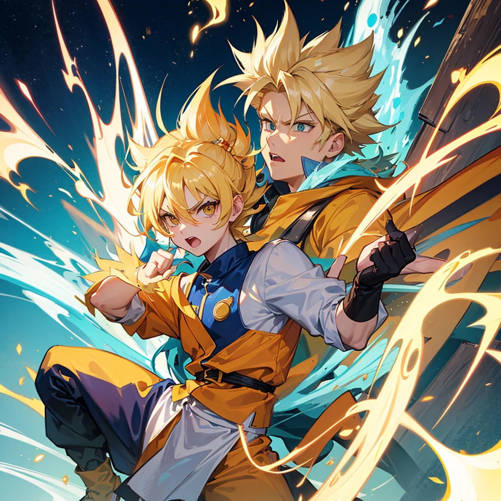 Super Sayanjin looking at camera