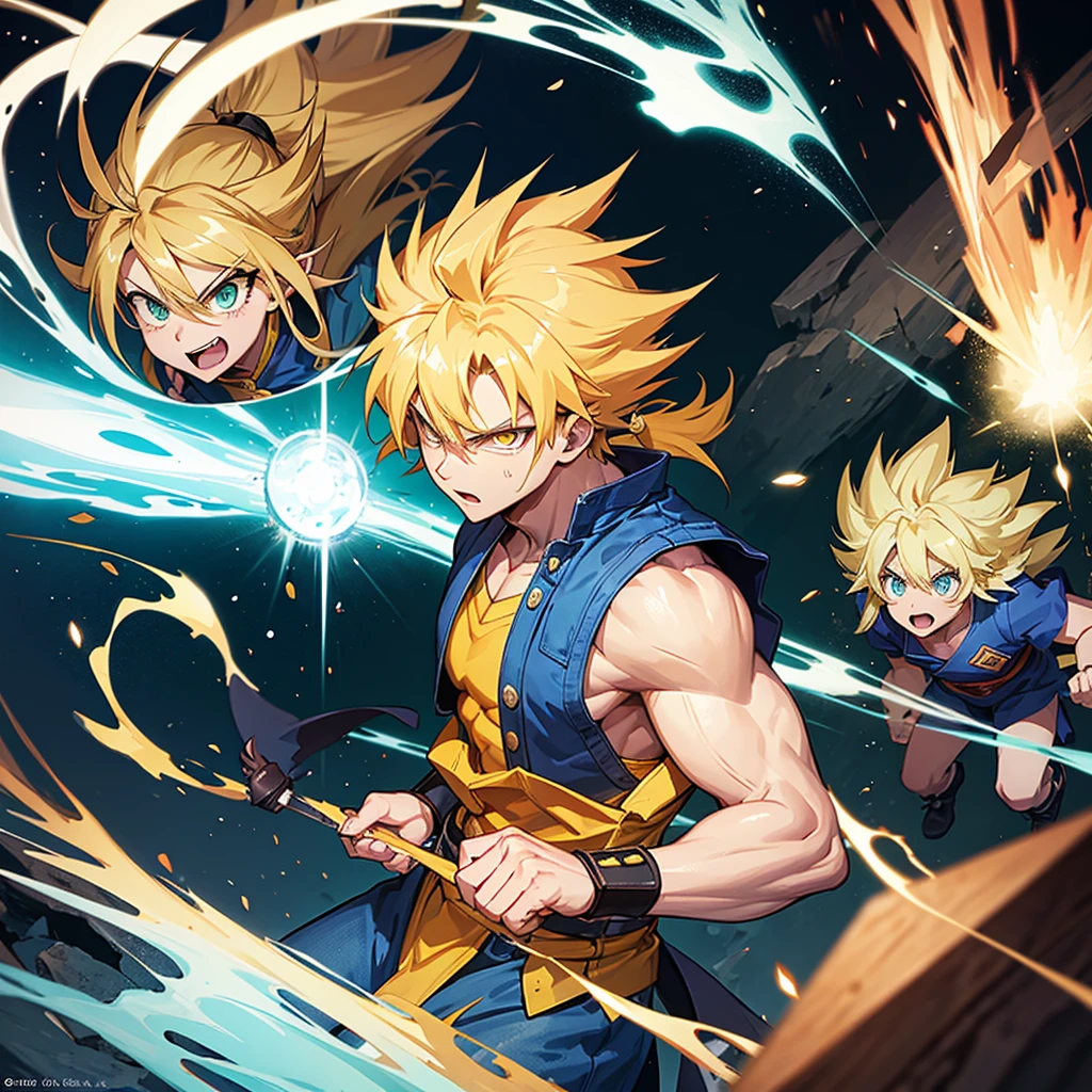 Super Sayanjin looking at camera