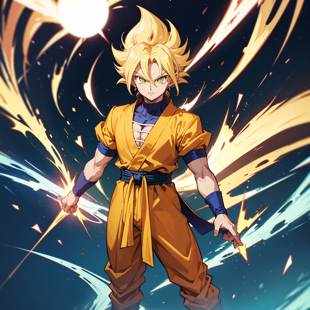 1 Super Saiyanjin looking at the camera