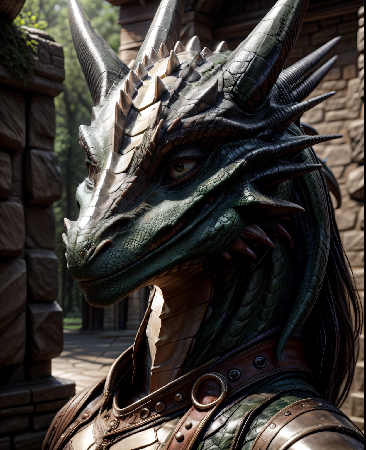 masterpiece, best quality, realistic, dragon, female, highly detailed face, closeup portrait,