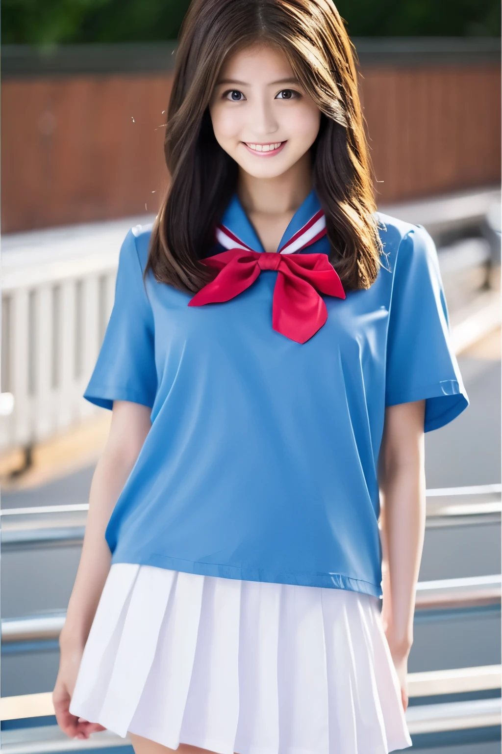 ８Ｋ、Highest quality、１８age、high school girl、Bust 75



８Ｋ、Highest quality、Full body portrait､Beautiful body、

Imada Mio Beautiful lips、A captivating pose、Traditional short-sleeved sailor uniform、Blue pleated skirt､Red Sailor Scarf
、the skin is quite exposed、


、Beautiful and sexy standing、Pause、Great smile、Beautiful standing figure
､Light brown hair、Semi-long hair

、Exactly Imada Mio
、A full-body photo











