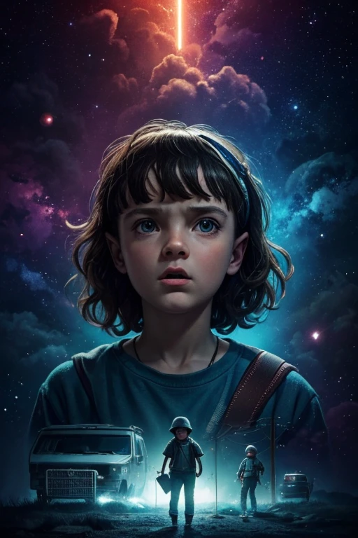 ((detailded)),((best qualityer)), Whalpaper,stranger things,Void,apenas um personagem,Outer space
