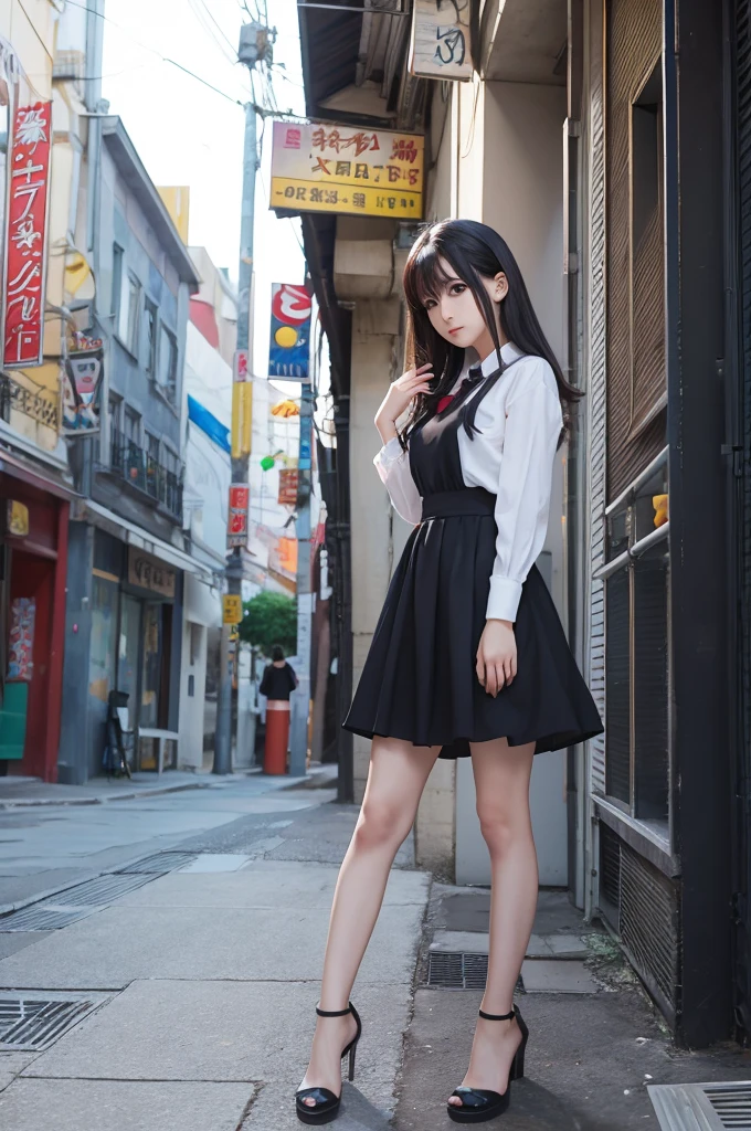 Standing picture girl Kyunyuu anime manga illustration