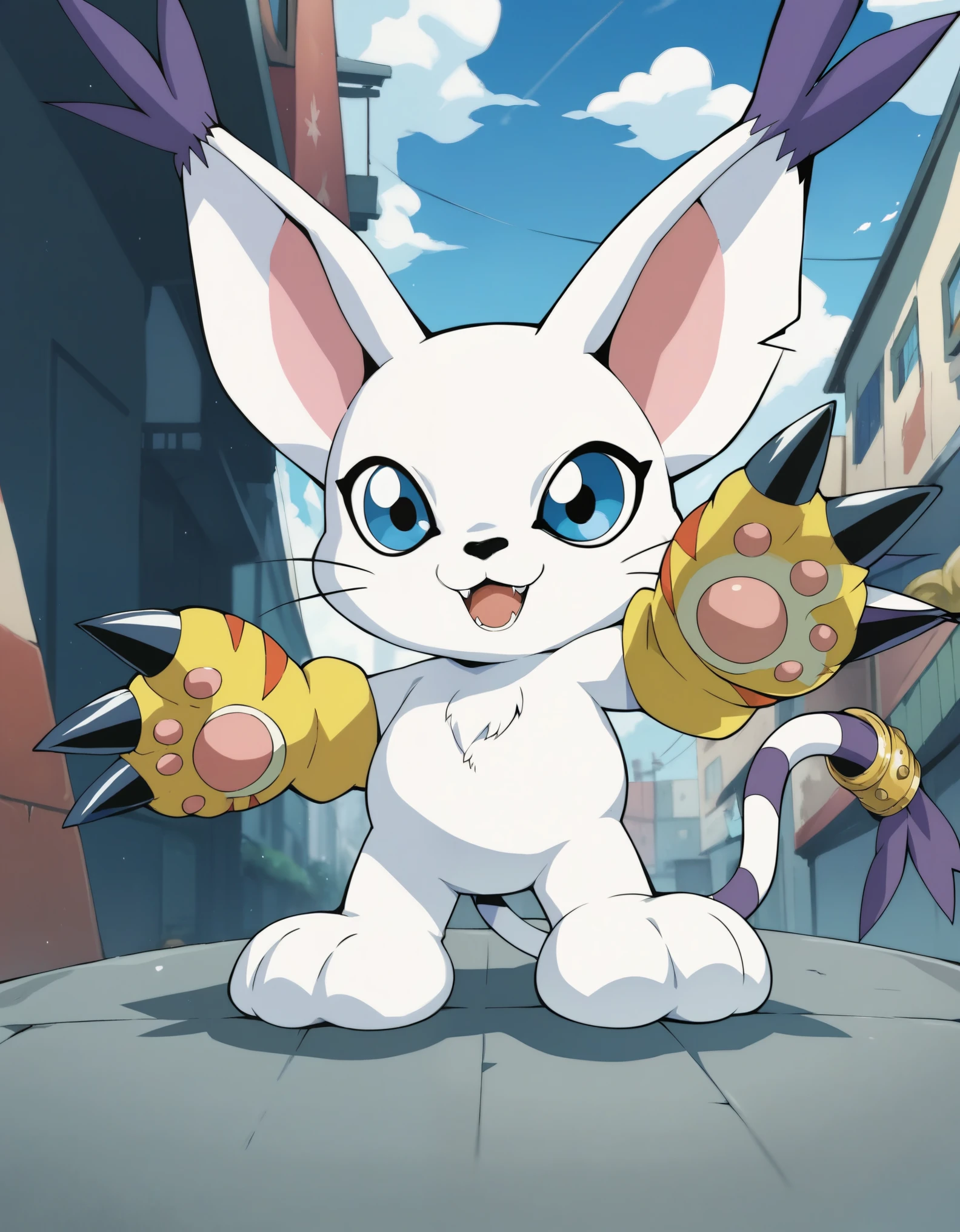 score_9, score_8_up, score_7_up, source_furry, GATOMON, TAIL RING, RINGLESS, BLACK GATOMON