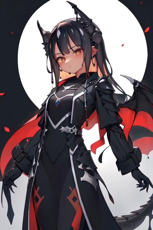 Waifu dragon slime adulta, busto grande,
with light armor and a dark trench coat, energi mask, obsidian sword (hd)