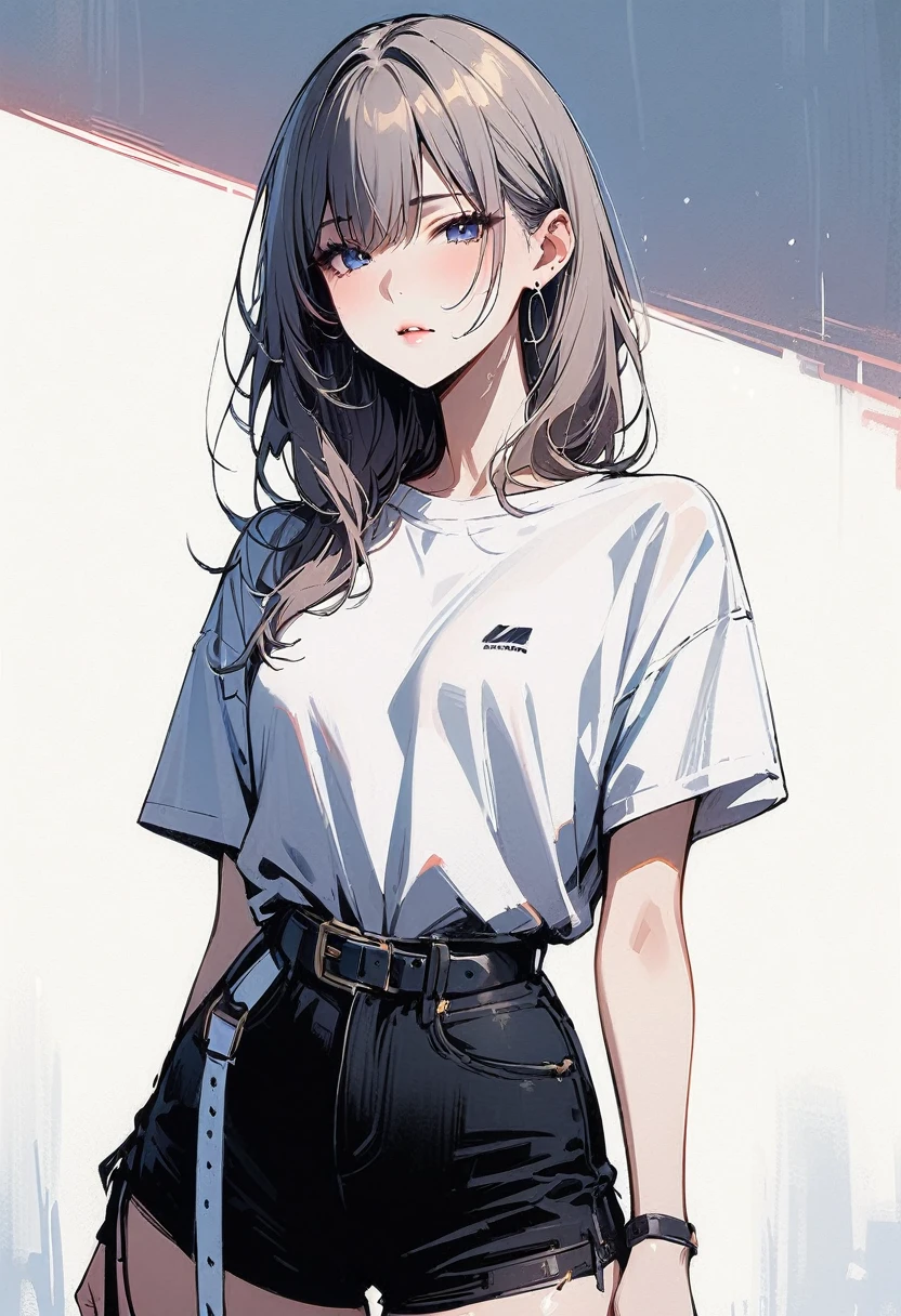 (masterpiece, Best Quality:1.2), 1 girl, lonely