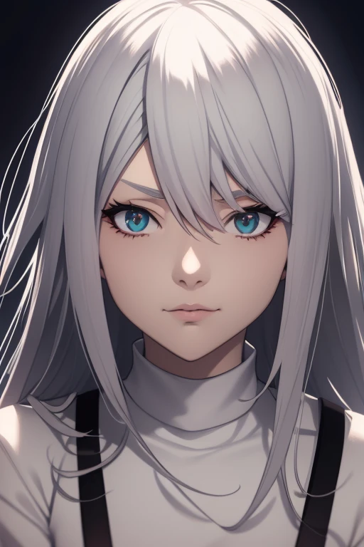 a beautiful white-haired anime girl from My Hero Academia, UA , long white hair, heterochromia - right eye blue, left eye brown, scar under right eye, detailed face, beautiful detailed eyes, beautiful detailed lips, extremely detailed eyes and face, long eyelashes, photorealistic, 8k, highly detailed, cinematic lighting, dramatic colors, atmospheric, Makoto Shinkai art style