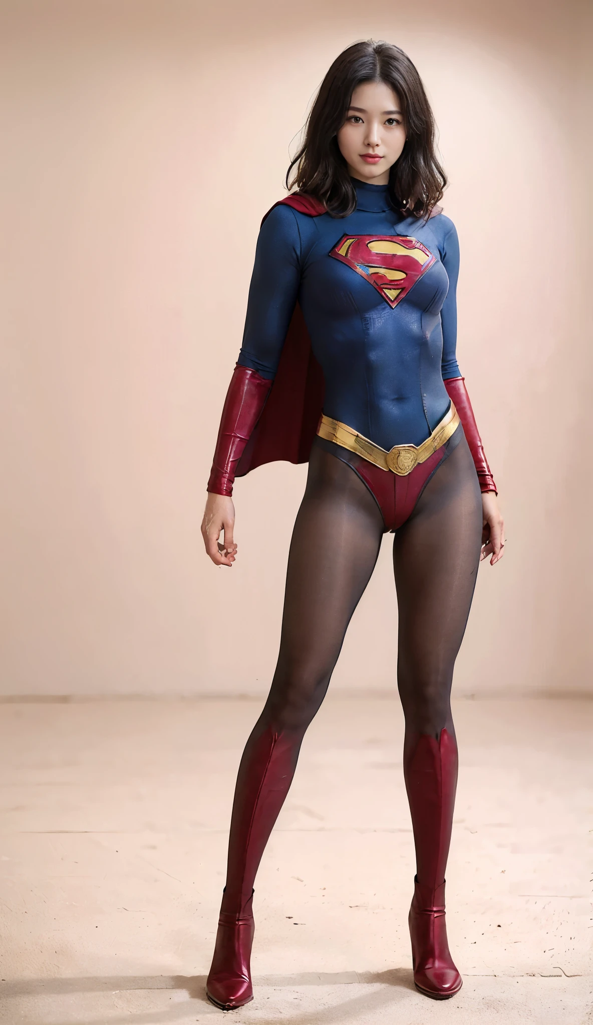 No background、(((Beautiful legs in black tights.)))、(((Legally express the beauty of your smile)))、((((Make the most of your original images)))、(((体にぴったりフィットするSupergirl Costume)))、(((Supergirl Costume)))、(((short and beautiful hair)))、(((suffering)))、(((Please wear black tights....、Wear red boots)))、((Best image quality、8k))、((Highest quality、8k、masterpiece:1.3))、(((Preserve background )))、Sharp focus:1.2、Beautiful woman with perfect figure:1.4、Slim Abs:1.2、Wet body:1.5、Highly detailed face and skin texture、8k