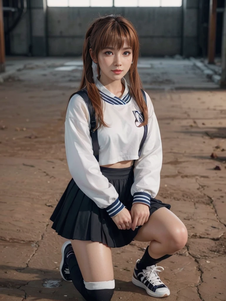 Kasumi, brown eyes, (best quality, ultra-detailed), (realistic:1.37), beautiful and detailed face, ultra-realistic texture, delicate face, delicate body, strong red lipstick, bright colors. High definition, 8K. expression with a slight sweet smile