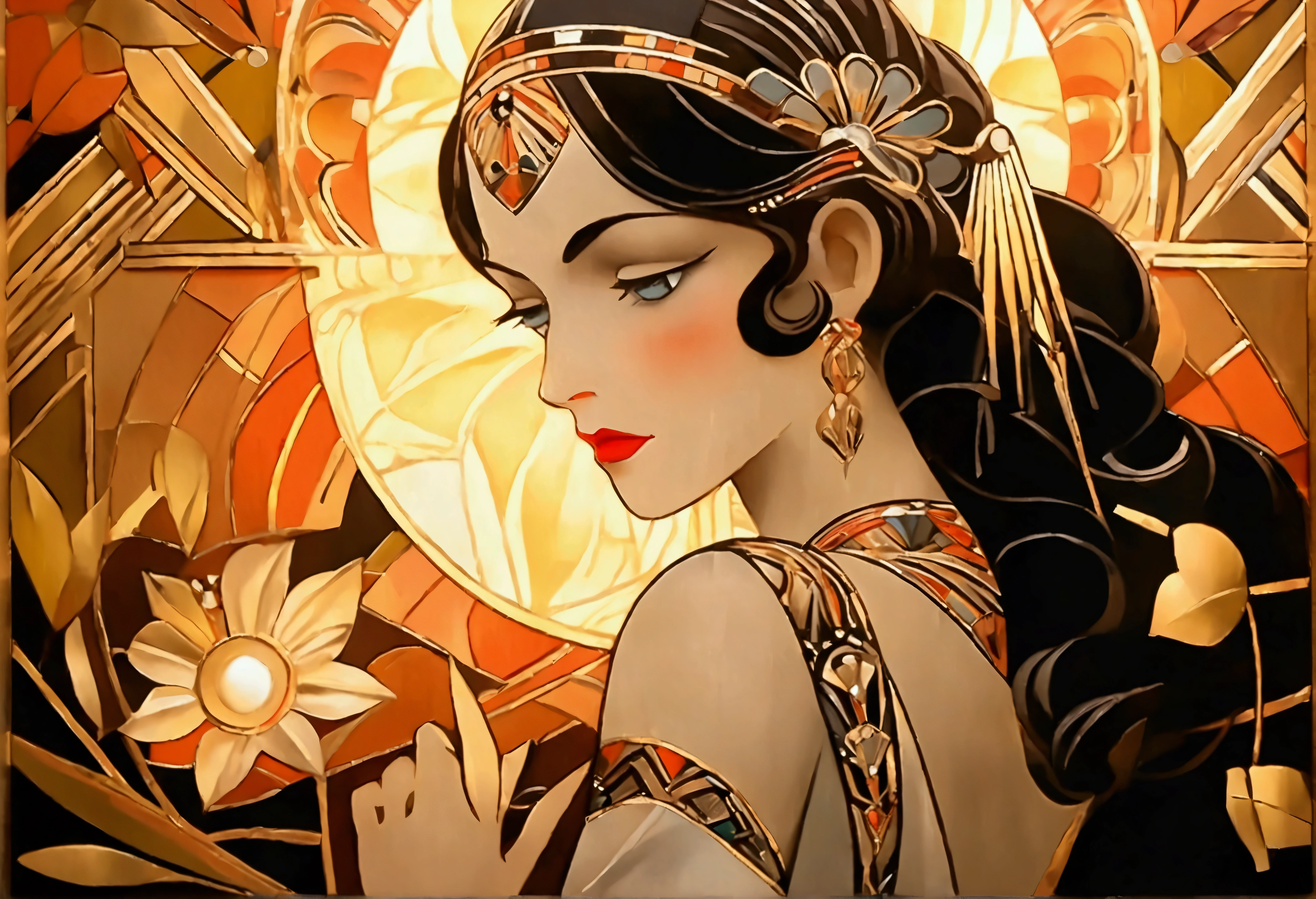 Art Deco, decorative art, enhance, intricate, (best quality, masterpiece, Representative work, official art, Professional, 8k)