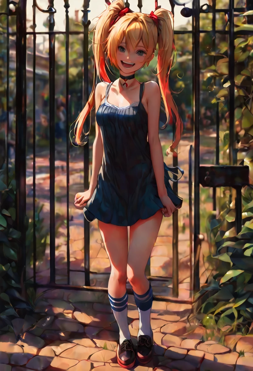 nsfw, {{{{{{{masterpiece}}}}}} {highly_detailed} {sketch} {highres}, {{{outdoors, In front of the school gate}}, micro bikini, 4girls, looking at viewer, standing, kneeling, {{small breasts}}, {{flat chest}}, {{{{{{{loli}}}}}}}, petit, {long hair}, blond hair?, bob cut, red hair?, blond hair?, blue hair?, [ponytail?], {slender}, red ribbon choker, smile, open mouth?, {{white socks, black socks}}, thighhighs, happy, smile, [[sweatdrop]], loafers , Bill Sienkiewicz inspired art
