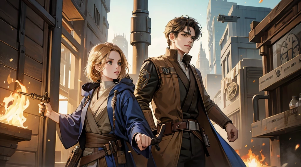 star wars steampunk jedi 1 male, 1 female