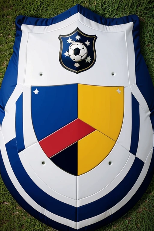 Create soccer shield with name: los locos fc