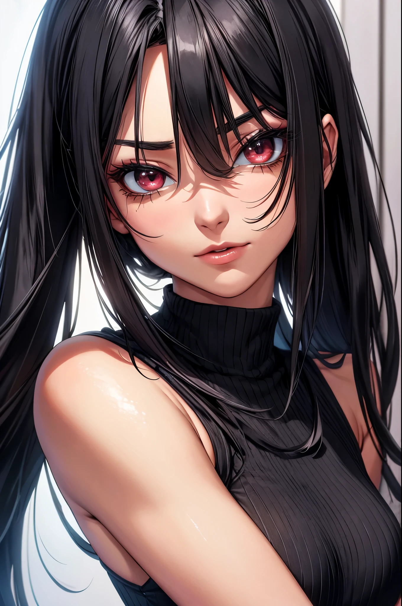 Adult Akame, CG 8k ultra-realista, hot woman, seductive eyes, make-up