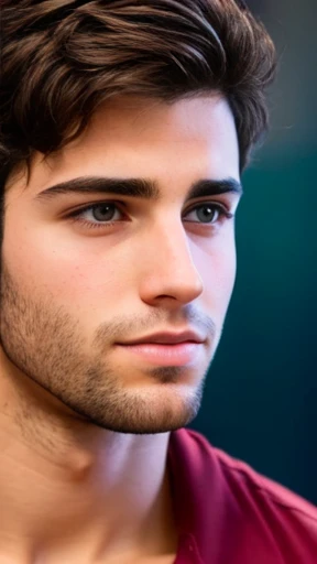 A young Jewish man focus on face