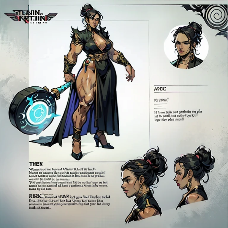 front view, character sheet, side view, reference sheet, t-pose, full body, female warrior,Muscular female druid, muscular female warrior, strong and impressive, very beautiful, berserk woman, deviantart art station, High Definition, tiefling, big muscles, mighty plump, musc