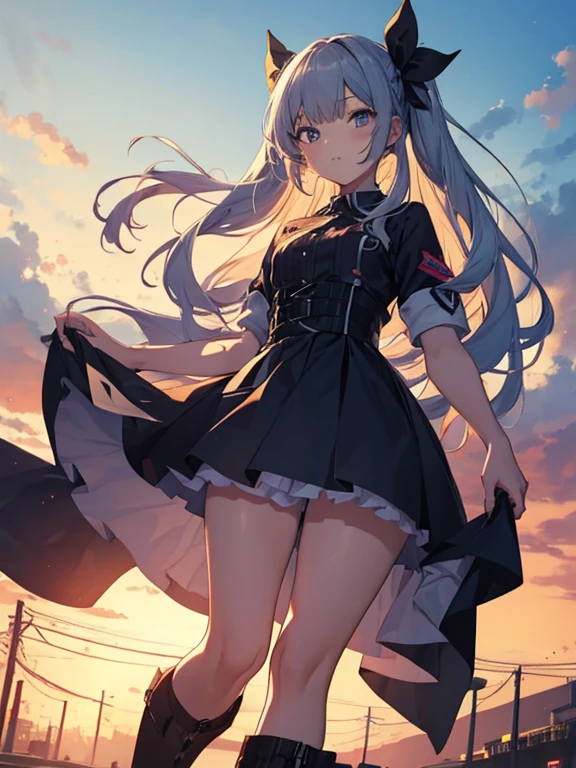 黒いドレスを着たAnime Girlsと本と他のアニメキャラクター, 黒いドレスを着たAnime Girls, Girls Frontline Style, Anime Girls, Anime Moe Art Style, Gwaiz on pixiv artstation, Anime full body illustration, Gwaiz on artstation pixiv, artwork in the style of Gwaiz, Gwaiz, Style Anime, Black clothes