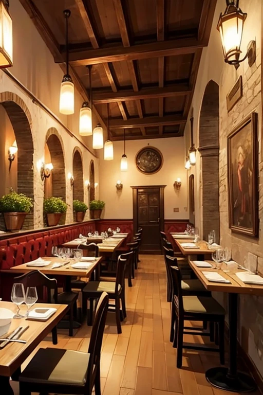 Italian restaurant。Medieval Europe。