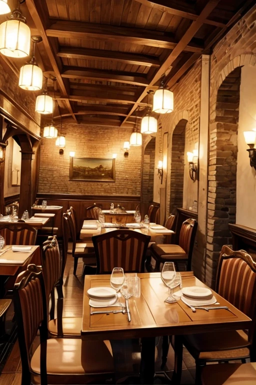 Italian restaurant。Medieval Europe。