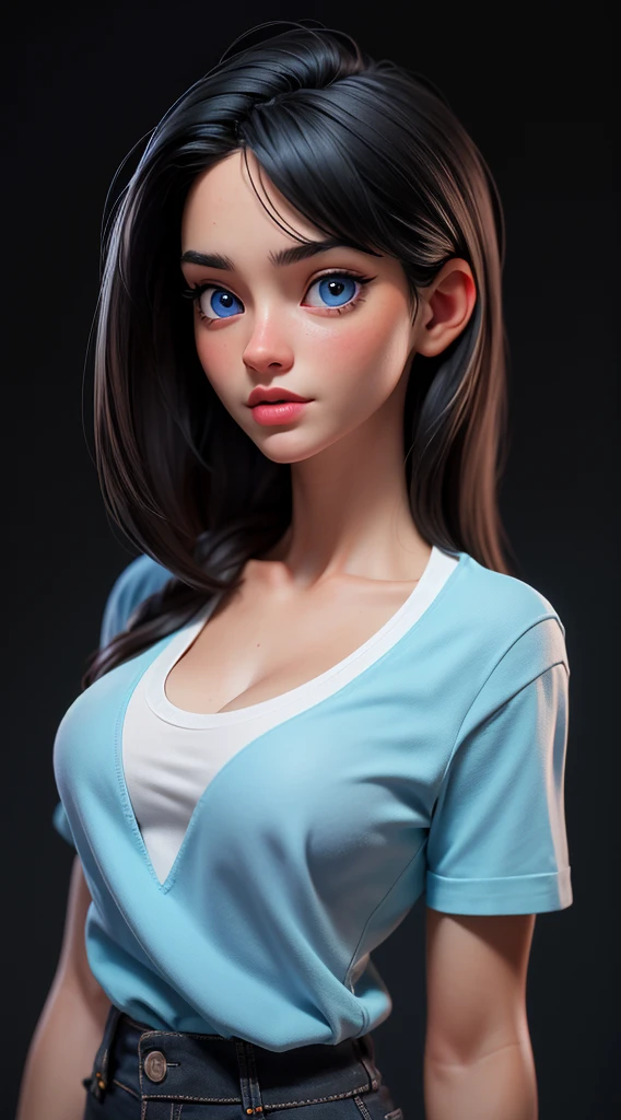 perfect hands, short black hair, soccer tshir, argentinian tshirt, white and blue shirt, black hair, edgarg_body, edgarg_face, edgarg_woman, shorts, woman, photo, realistic, hypernaturally, expressive eyes, big bust. deep cleavage, long legs art sketch, dimension, art art, bohemian, aesthetic, lineout, high quality, work of art, hyper-detailing., ISO 300,