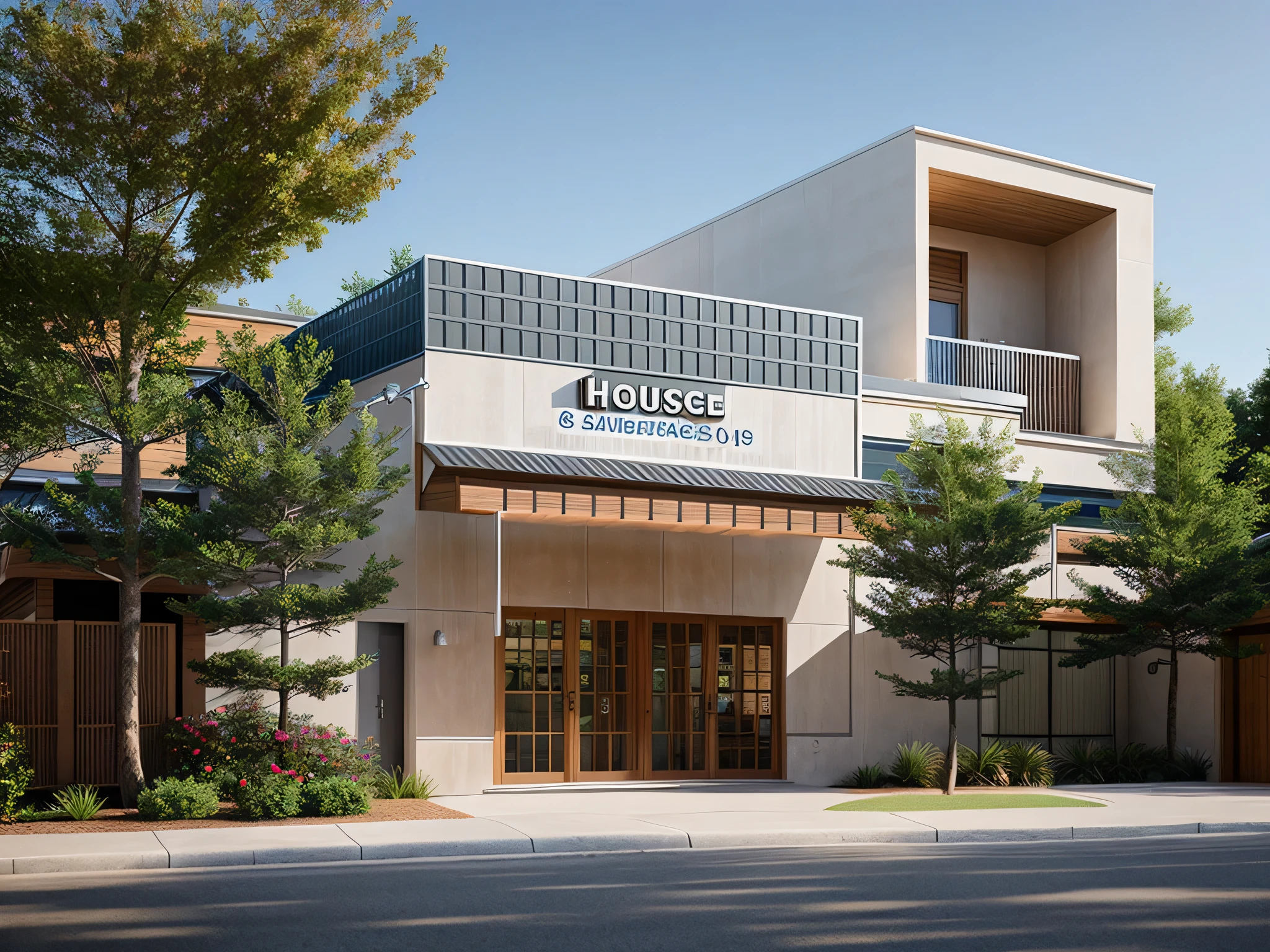 (((house exterior industry style)), (((1 road in front of house))), like an oldtime industry factory,raw materials, exposed structural elements, and simple, clean lines,rough-hewn steel, polished concrete, glass, and exposured brick,