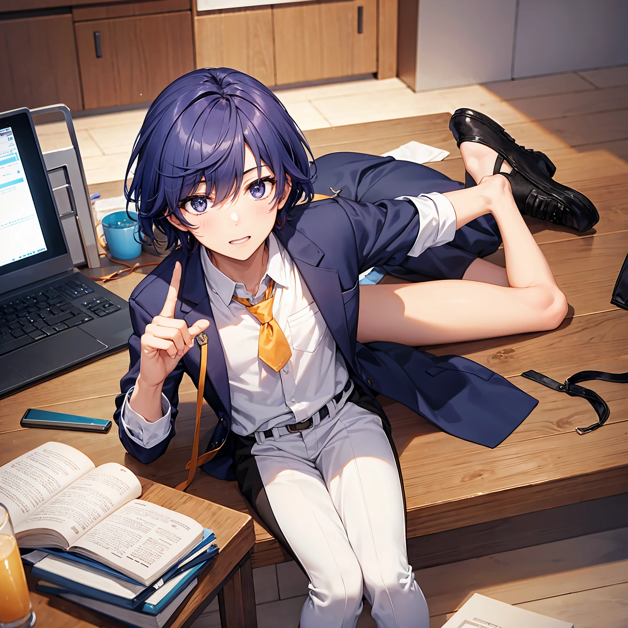 male high school student