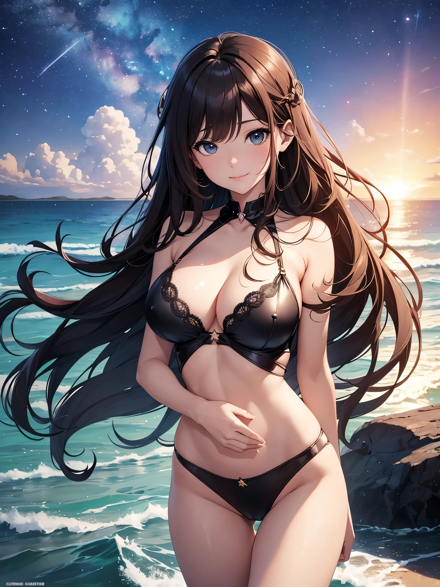 Beautiful Woman Height 180cm 、Bust 120cm、Sweat sexy body beautiful skin sexy sexy
Beautiful ,(( Bikini)) Beautiful thighs、Beautiful Skin、detailed groin、、I was captured by the enemy and had my hands and feet tied.、romantic、Like a romantic movie、Big universe、beauttiful stars、Sparkling star particles、beautiful sea view Fantastic light particles
Light 黒Brown Hair A friendly smile Beautiful ocean sparkling waveagic Masterpiece Night Magic sexy, extremely beautiful 22歳 Big Breasts Beautiful cowboy shot ,Beautiful decoration、Imprisoned、Detained、Science fiction movies beautiful Beautiful scenery、universe、Milky Way ズームレイヤー,