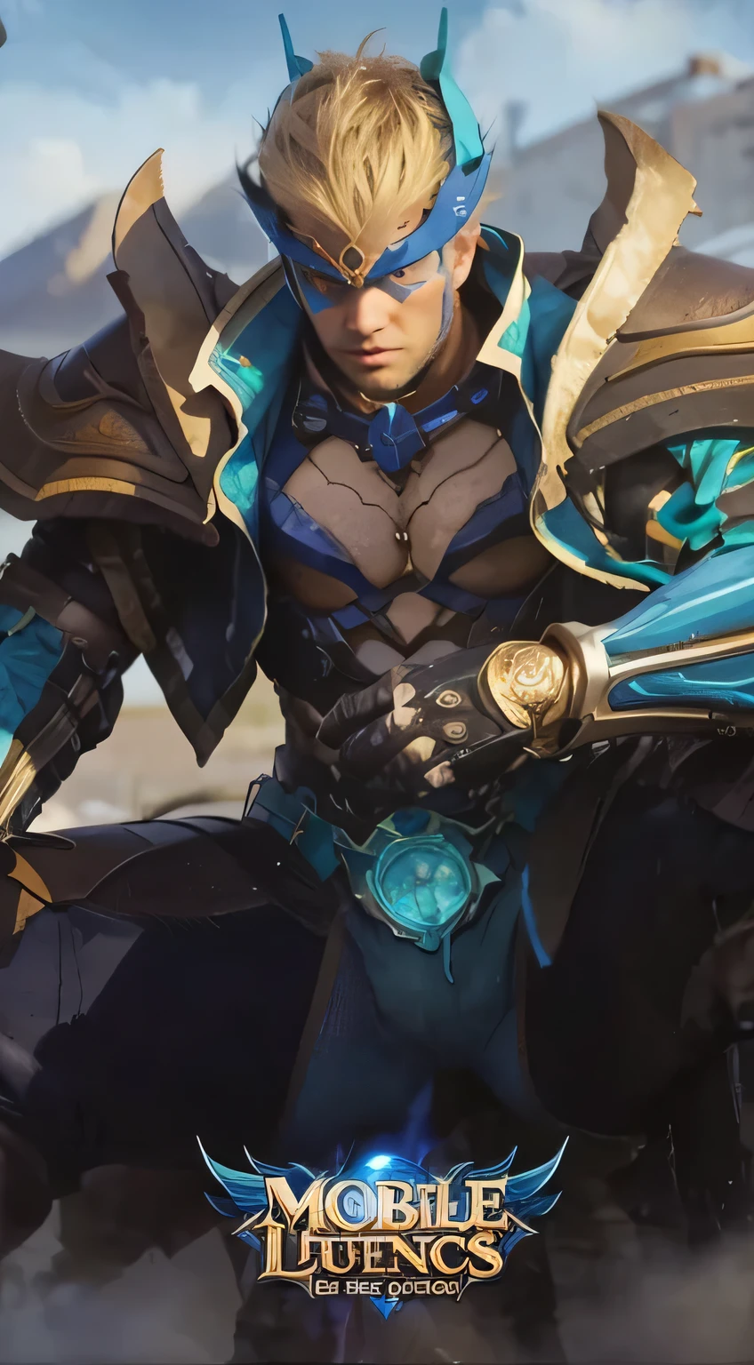 a guy with blue eyes