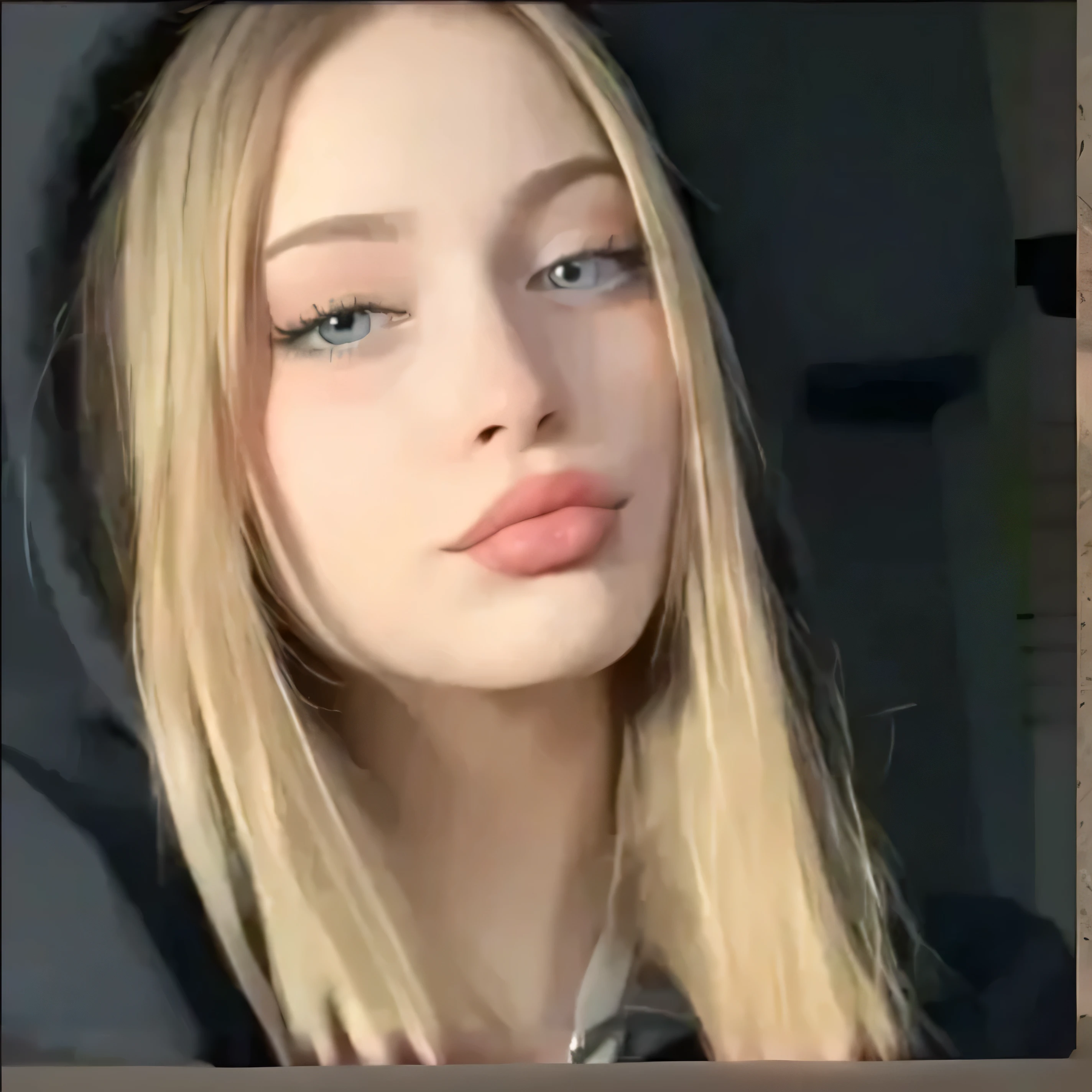 She's in the car