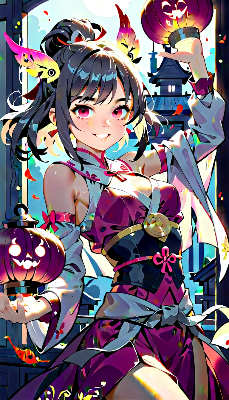 score_9, score_8_wonderful, score_7_wonderful, score_6_wonderful, score_5_wonderful, score_4_wonderful, break、Highest quality:1.2、masterpiece、Highly detailed CG unit wallpaper、High resolution、break、(((Perfect Anatomy、Strange face and eyes、Very delicate face、Dance with your eyes closed:1.2)))、One Girl、A girl dancing in a wooden Kagura hall、Ancient dance、Dance in a shrine maiden costume、Wooden Kagura Hall、A beautiful and flowing dance、Silent Dance、Dance like the flow of a river、Wabi-sabi art、Simple color tones、Dance with your eyes closed、wooden building、Wooden floor、Burning lantern、Night Time、I hear insect voices