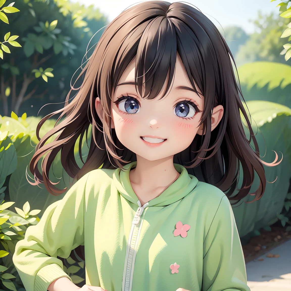 Smiling and winking、Smiling and winking、Smiling and winking