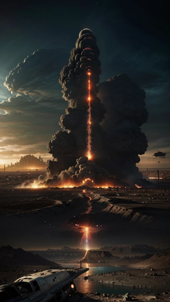 Imagine planet Earth in a catastrophic future where all oxygen has disappeared. Describe the devastation and chaos that results from this lack of oxygen. Show how nature, wildlife and humans have been impacted. Illustrate desolate landscapes, ruined cities, and the desperate fight for survival in a world where the air is inhalable