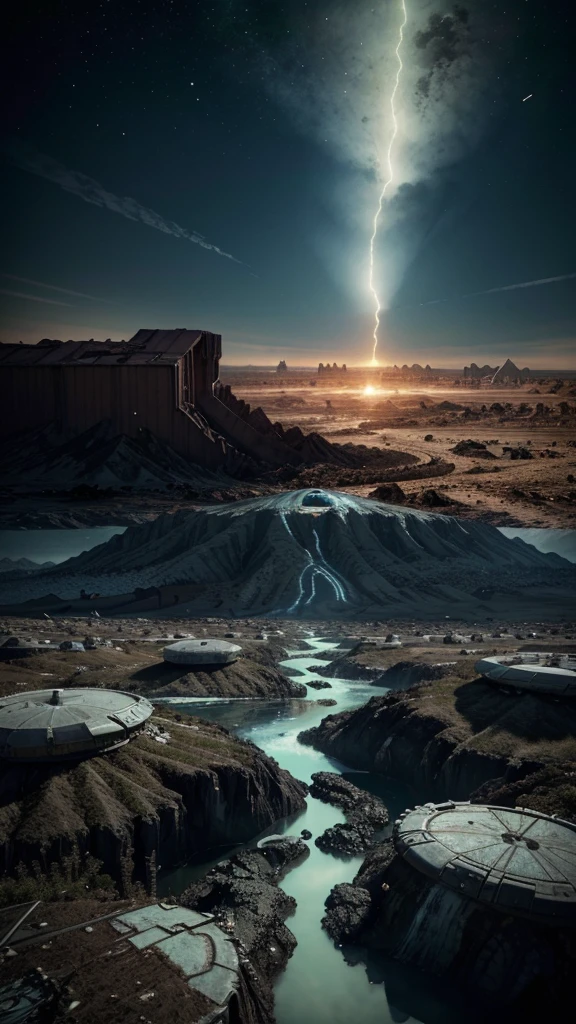 Imagine planet Earth in a catastrophic future where all oxygen has disappeared. Describe the devastation and chaos that results from this lack of oxygen. Show how nature, wildlife and humans have been impacted. Illustrate desolate landscapes, ruined cities, and the desperate fight for survival in a world where the air is inhalable