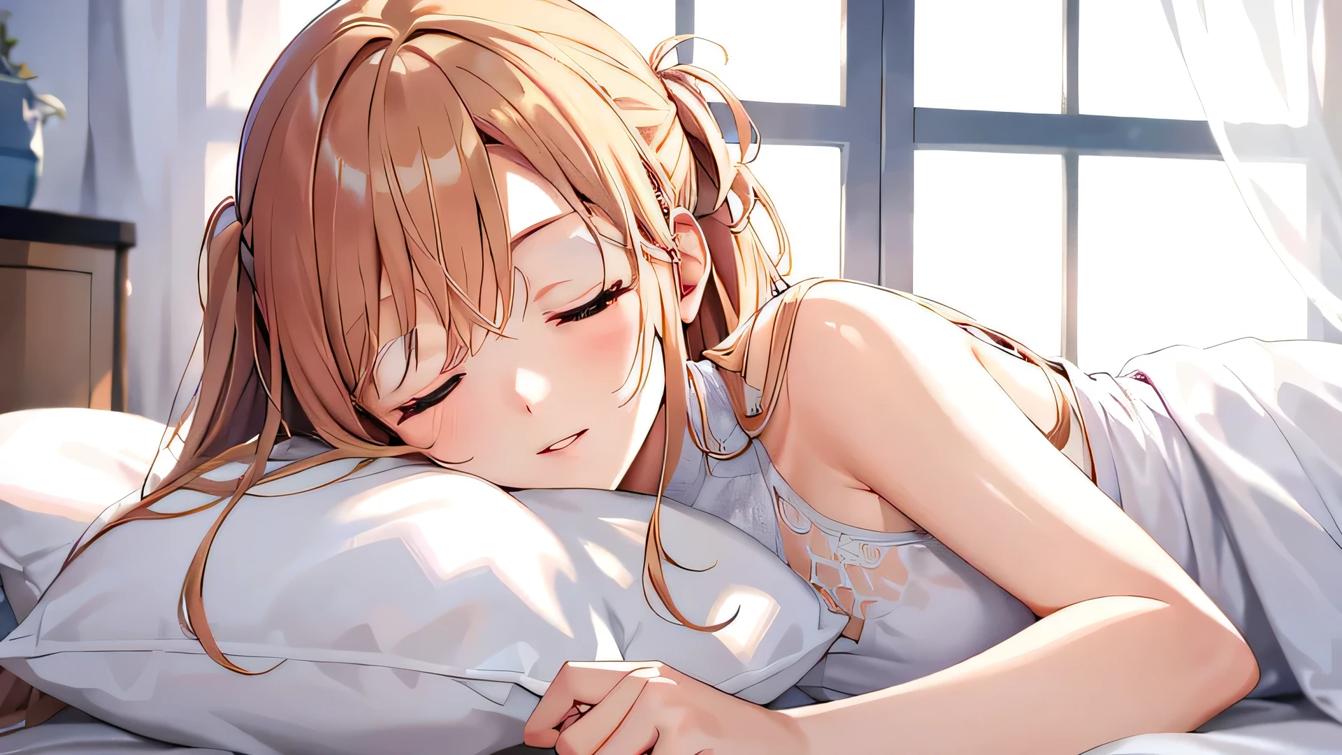 (closed eyes)