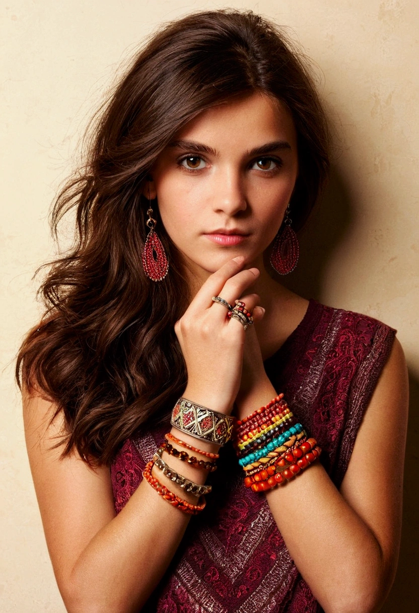 fille avec bracelets