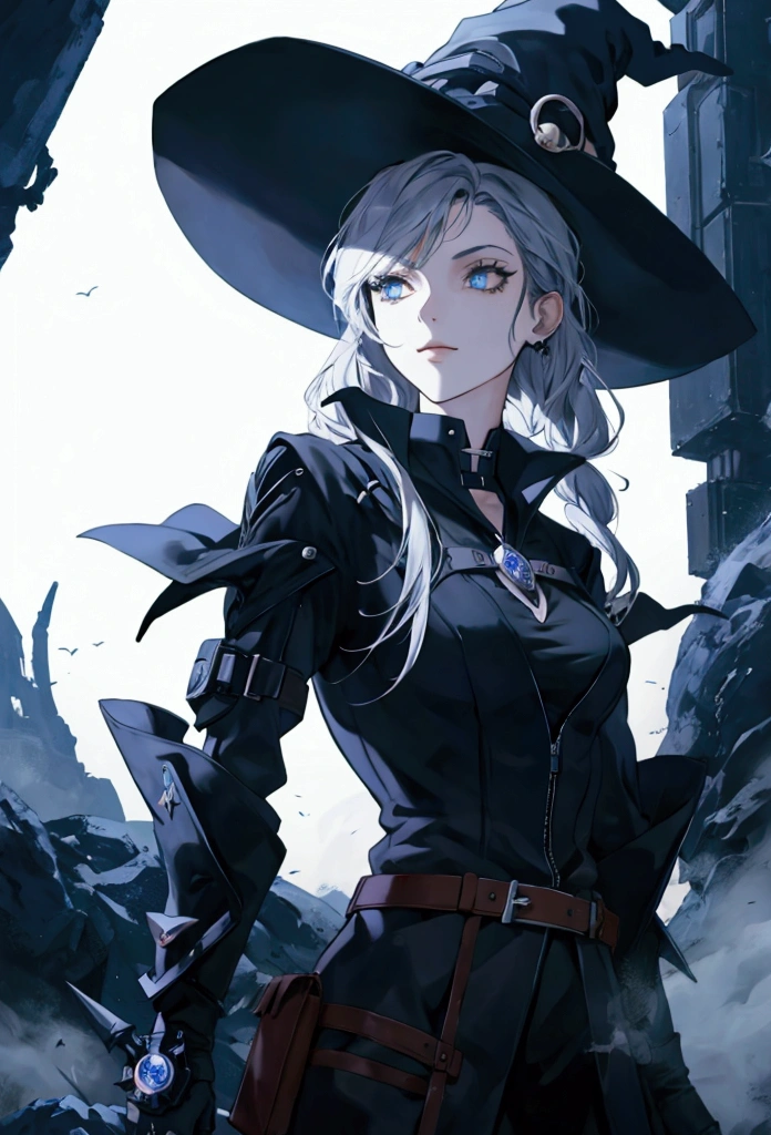 Cool futuristic witch