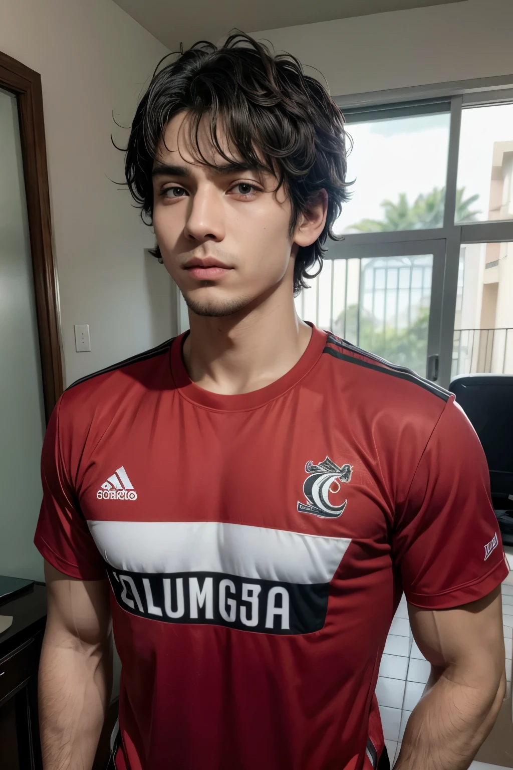 Man with Flamengo shirt