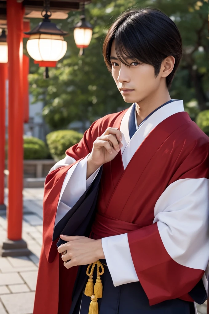 Japanese men's high school students private clothes