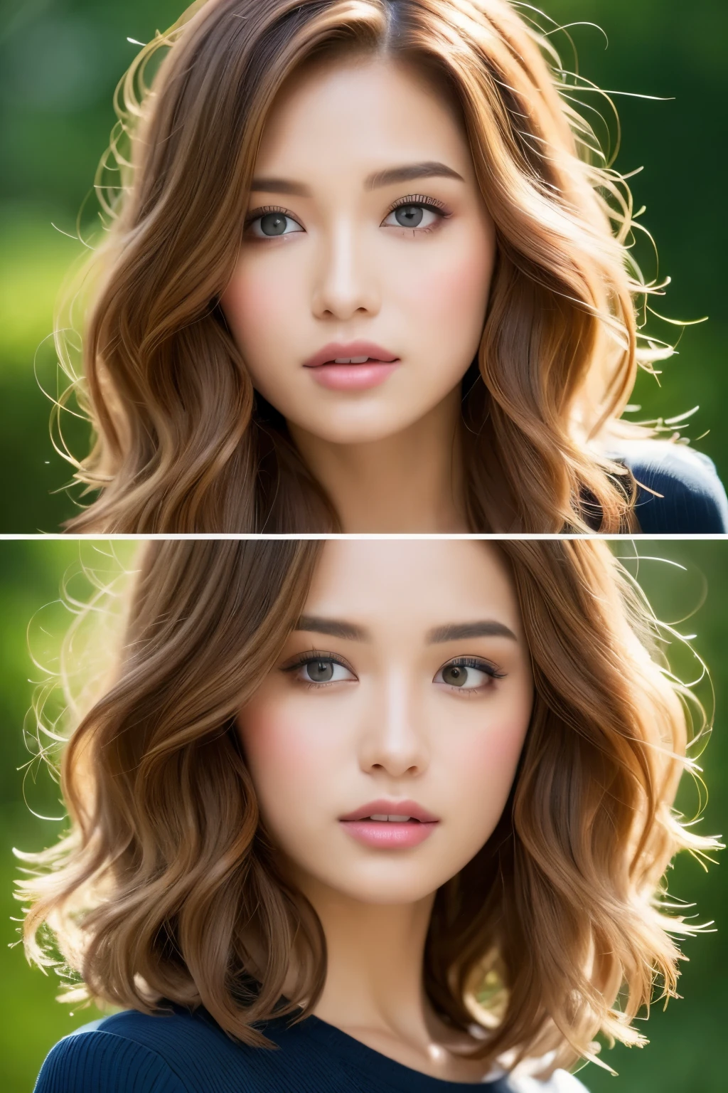 ((Best quality, 8K, Masterpiece :1.3)), Layers: Layers add natural volume and movement to the hair, creating a dynamic and visually appealing appearance. This hairstyle is versatile and can be adapted to suit various hair types, including straight, curly, and wavy hair. The layers can be structured to frame the face, add fullness to the crown, or accentuate the length of the hair, allowing for a variety of styling options.
