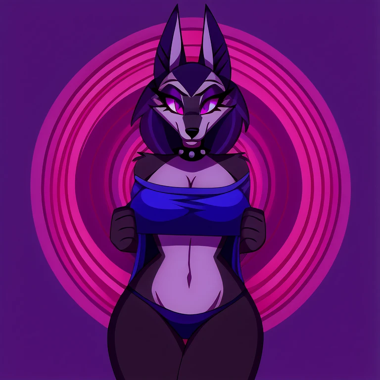 By zinfyuu on pixiv,by twistedscarlet60, uploaded on pixiv, by fluff-kevlar, (masterpiece), (best quality), (anthro furry:1.3, snout:1.2, anthro:1.3, furry:1.2, solo female:1.2), (extremely detailed:1.3), (Detailed eye part: pink lens, blue iris, black cornea), tall, slim body, sweet smile, pack leader highwire, highwire, busty, big breast, thick thighs, nude, naked, nude portrait, bare breast, featureless crotch, butt showing butt, blep, tounge slightly sticking out, winking, wink, one eye closed